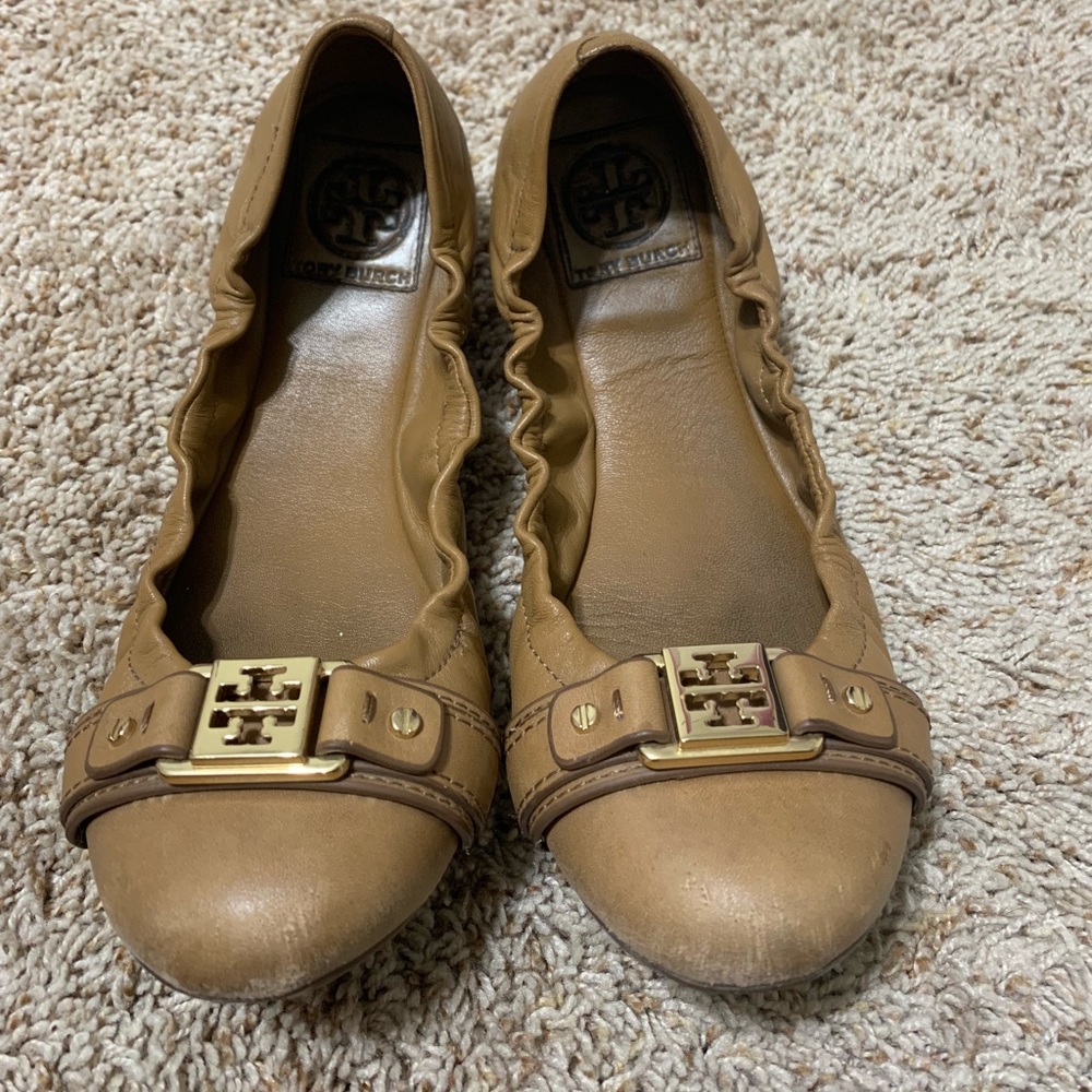 Tory burch leather flats